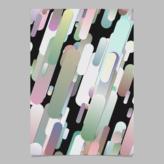Poster - Colorful trendy gradient stripe pattern card background - vector page template graphic