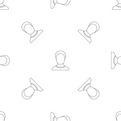 Poster - man avatar pattern seamless vector repeat geometric for any web design