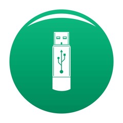 Poster - portable flash drive icon. simple illustration of portable flash drive vector icon for any design gr