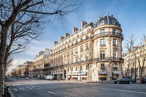 Obraz Dibond Boulevard Haussmann w Paryżu, Francja