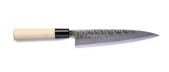 Stainless steel santoku knife