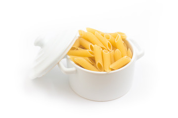 Wall Mural - Pasta Penne in a small pan