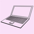 laptop vector silhouette 