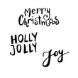 © bastinda18 - Set of Christmas lettering handwritten