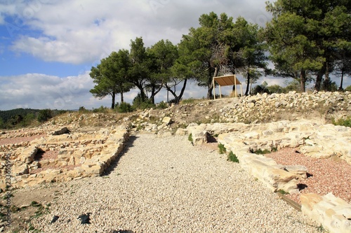Foto Iberian archeological site El Puig Alcoy Alicante Spain
