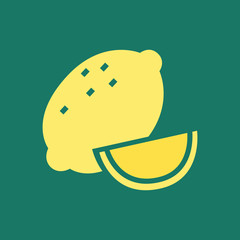 Sticker - Silhouette icon lemon