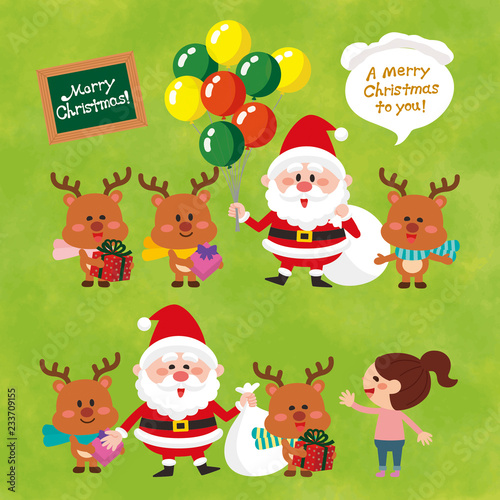 かわいいクリスマスキャラクターデザインセット ベクターイラスト素材 Buy This Stock Vector And Explore Similar Vectors At Adobe Stock Adobe Stock