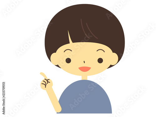 指さし男の子のアイコン Stock Vector Adobe Stock