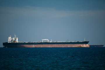 Cargo ship in the sea