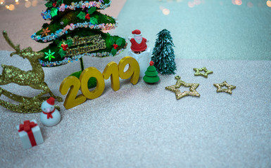 Wall Mural - Christmas and New Year holidays background.