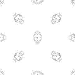 Poster - Mechanical clock pattern seamless vector repeat geometric for any web design