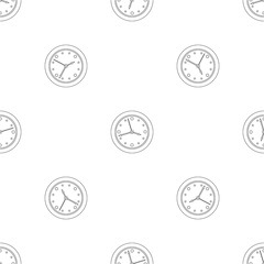Poster - Clock face pattern seamless vector repeat geometric for any web design