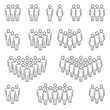 © FourLeafLover - Men and Women icons group