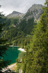 Wall Mural - Scorcio del lago di Anterselva in Alto-Adige