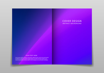 Wall Mural - Cover design with geometric pattern,vector template brochures, flyers, presentations, leaflet, magazine.