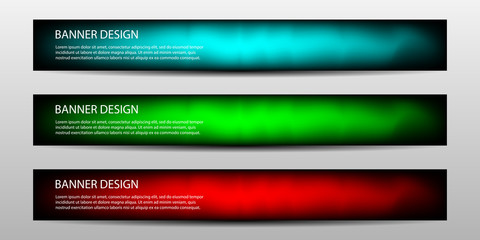 Wall Mural - Vector banners in gradient colors with abstract fluid shapes. flyer and cover designs, brochure . Vector illustration