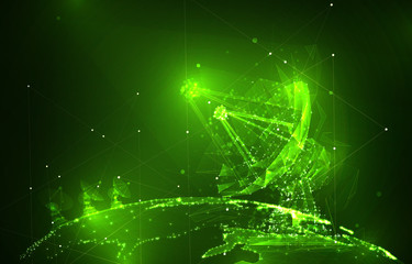 Wall Mural - abstract vector. radio antenna. astronomy and space research