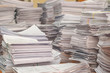 © Artem - bundles bales of paper documents. stacks packs pile on the desk in the office