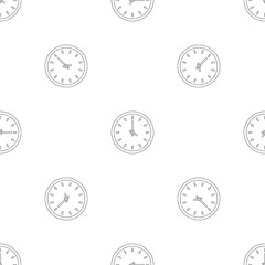 Poster - House clock pattern seamless vector repeat geometric for any web design