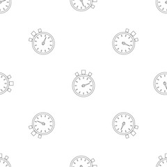 Poster - Stop stopwatch pattern seamless vector repeat geometric for any web design
