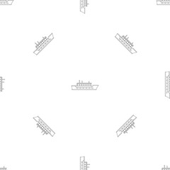 Poster - Tanker pattern seamless vector repeat geometric for any web design