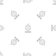 Poster - Passion fruit pattern seamless vector repeat geometric for any web design