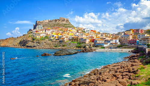Castelsardo town and comune in Sardinia, Province of Sassari, Italy Wallpaper Mural