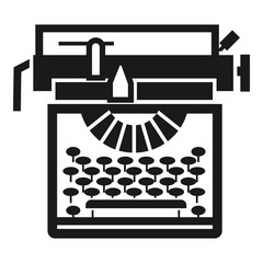 Poster - Typewriter classic icon. Simple illustration of typewriter classic vector icon for web design isolated on white background