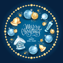 Wall Mural - Merry Christmas decoration 2019