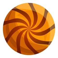 Poster - Swirl biscuit icon. Cartoon of swirl biscuit vector icon for web design isolated on white background