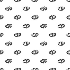 Poster - Heart candy box pattern seamless repeat background for any web design