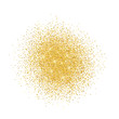     Gold glitter on white background. Vector shine texture. Design element for cards, invitations, posters and banners 
