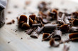 © Andrew Scrivani - Close up of shaved chocolate