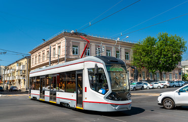 Wall Mural - City tram in Rostov-on-Don, Russia