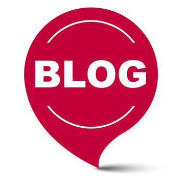 red vector banner blog
