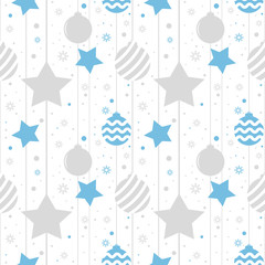 Poster - Holiday background, seamless pattern with stars. Vector illustration