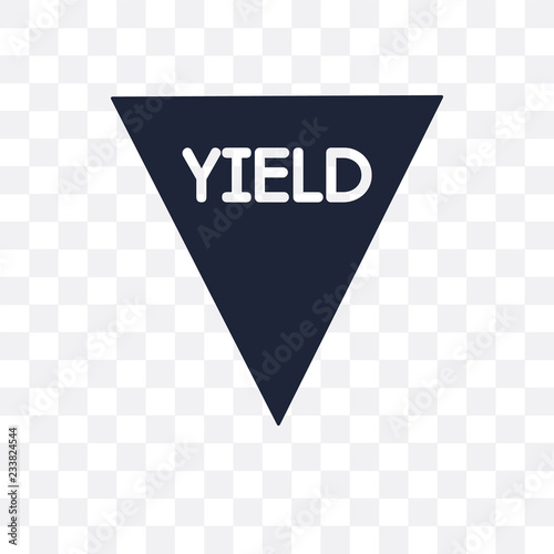 Yield Sign Transparent Icon Yield Sign Symbol Design From Traffic Signs Collection Buy This Stock Vector And Explore Similar Vectors At Adobe Stock Adobe Stock
