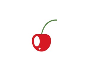 Canvas Print - Cherry logo vector