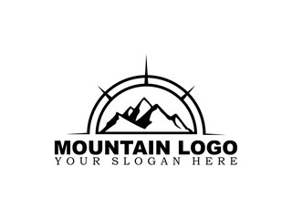 Wall Mural - Mountain logo vector