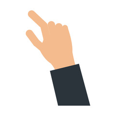 Hand pointing symbol