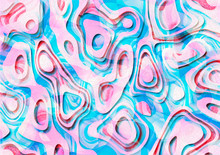 Abstract Blue And Pink Pastel Color Seamless  Marble  Pattern  Background