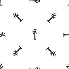 Poster - Wind turbine pattern seamless vector repeat for any web design