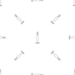 Poster - Carrot pattern seamless vector repeat geometric for any web design