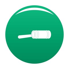Poster - Justice gavel icon. Simple illustration of justice gavel vector icon for any design green