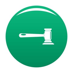 Poster - Justice icon. Simple illustration of justice vector icon for any design green