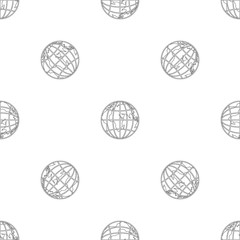 Poster - planet earth pattern seamless vector repeat geometric for any web design
