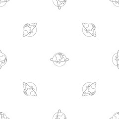 Sticker - Worldwide pattern seamless vector repeat geometric for any web design