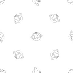 Poster - Flight around world pattern seamless vector repeat geometric for any web design