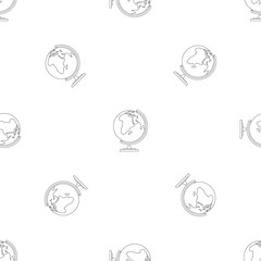 Poster - map pattern seamless vector repeat geometric for any web design