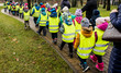 Kindergarten on walk